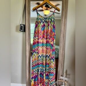New Directions Multicolor Zigzag Dress